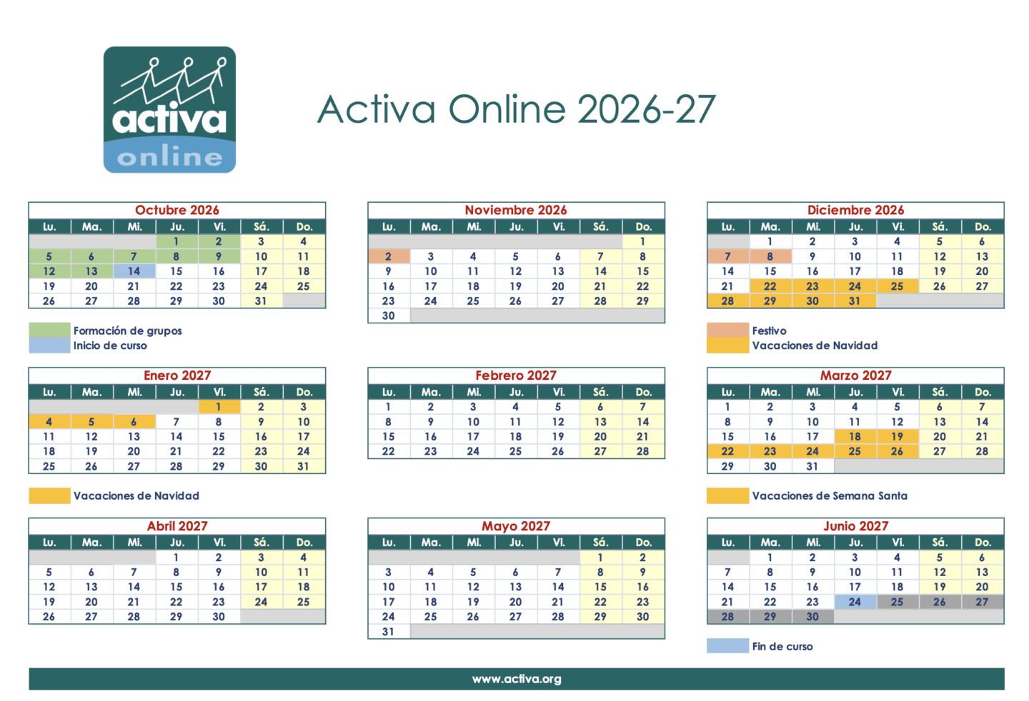 Calendario AO 206/27