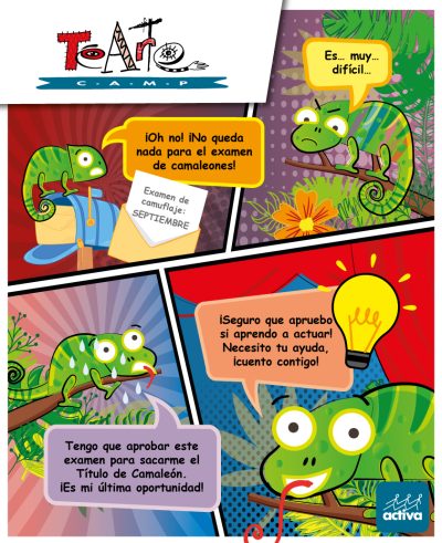 Cómic Telón Camaleón - Tearte Camp verano 2021